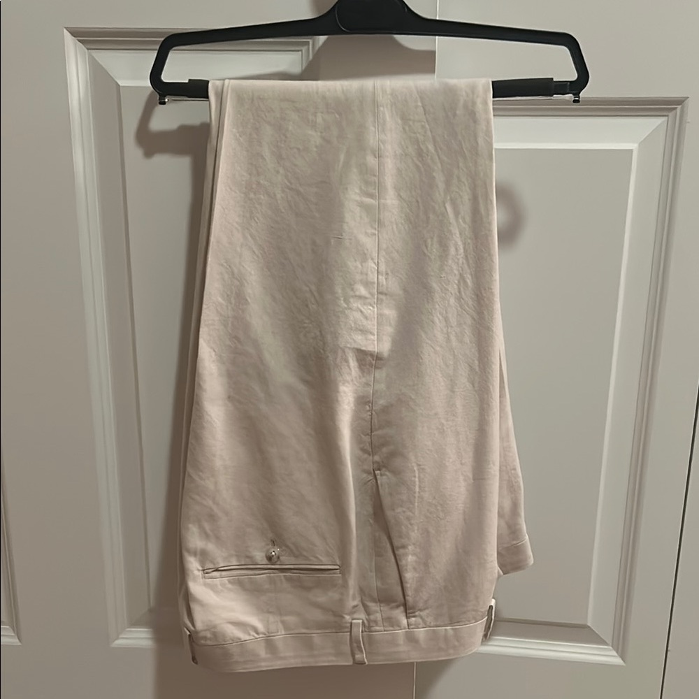 J. Crew Ludlow Slim Fit Suit Pant Irish Cotton-Linen Blend